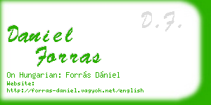 daniel forras business card